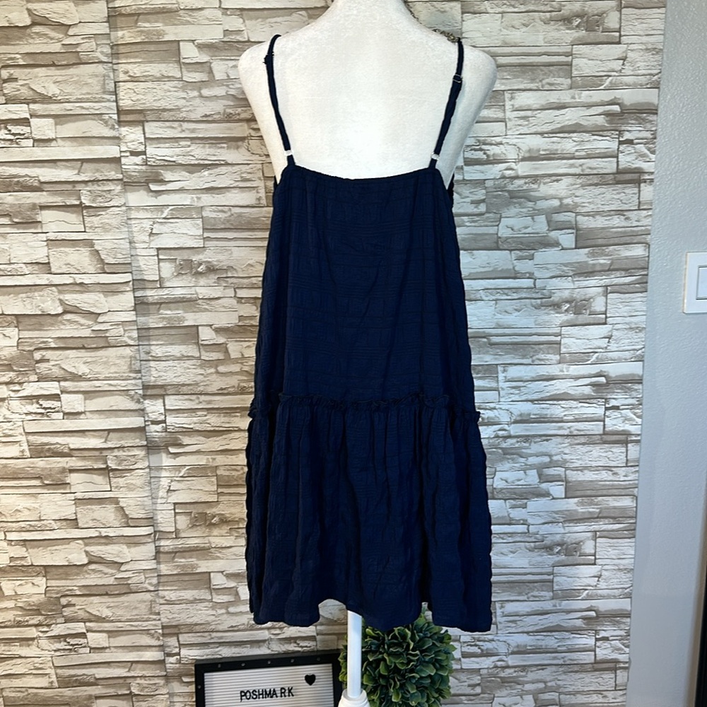 YOZY Textured Ruffle Hem Dress - Picture 7 of 11
